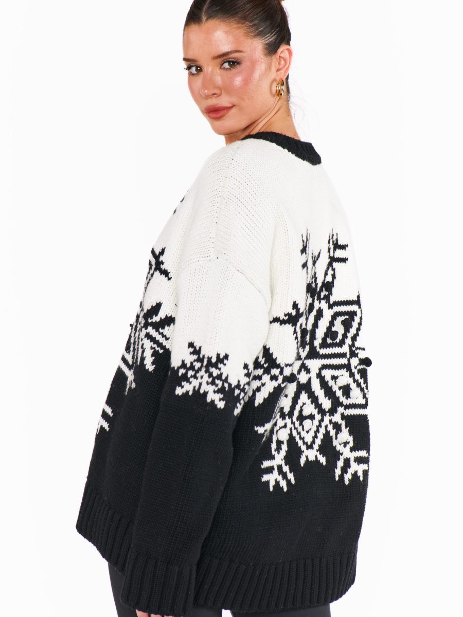 Stowe Sweater ~ Snowflake Knit