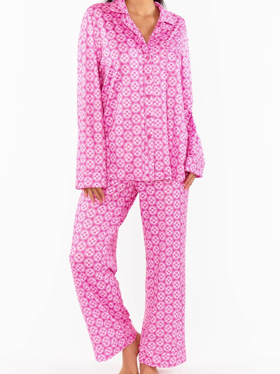 Classic PJ Set ~ Pink Mumu Logo Jersey