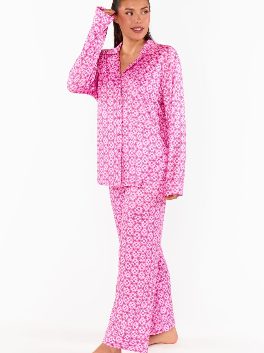 Classic PJ Set ~ Pink Mumu Logo Jersey