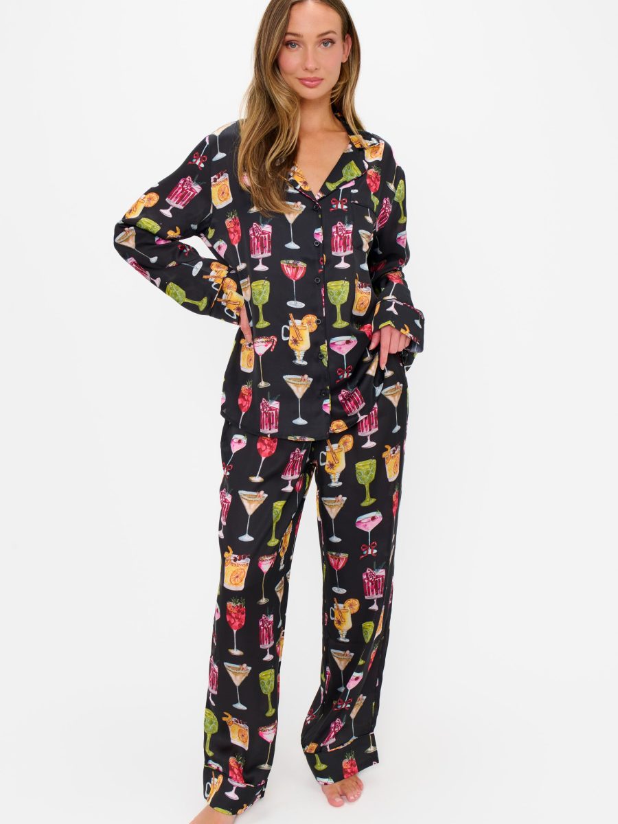 Classic PJ Set ~ Holiday Cocktails Silky