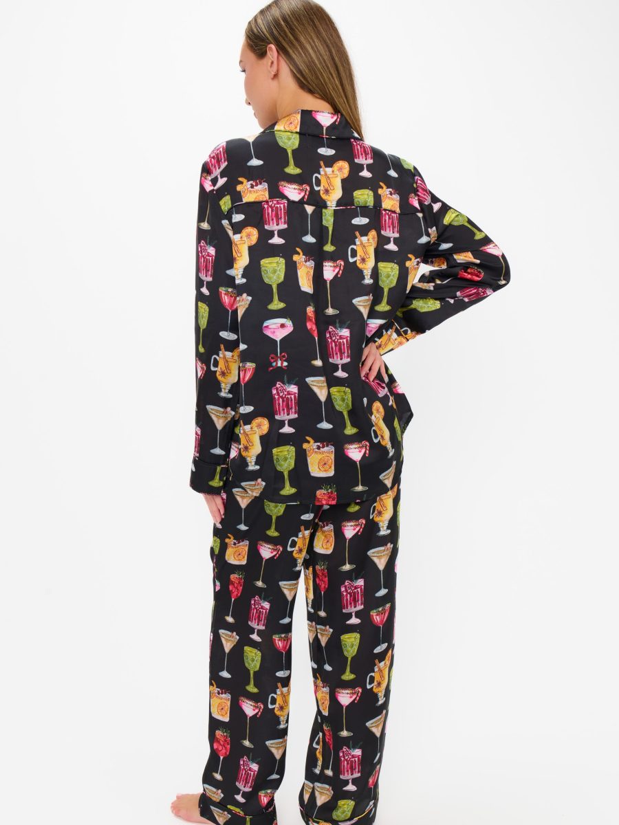 Classic PJ Set ~ Holiday Cocktails Silky