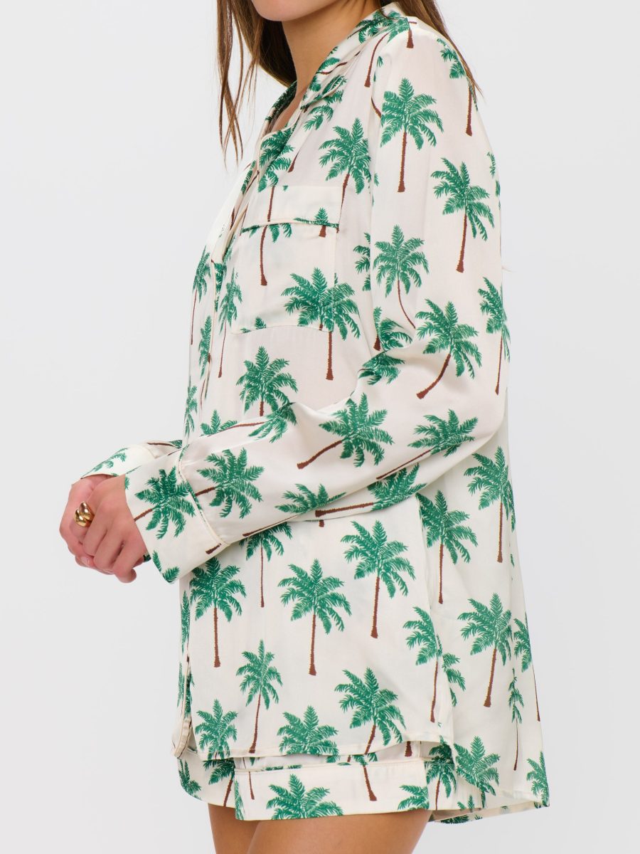 Favorite PJ Set ~ Palm Tree Silky