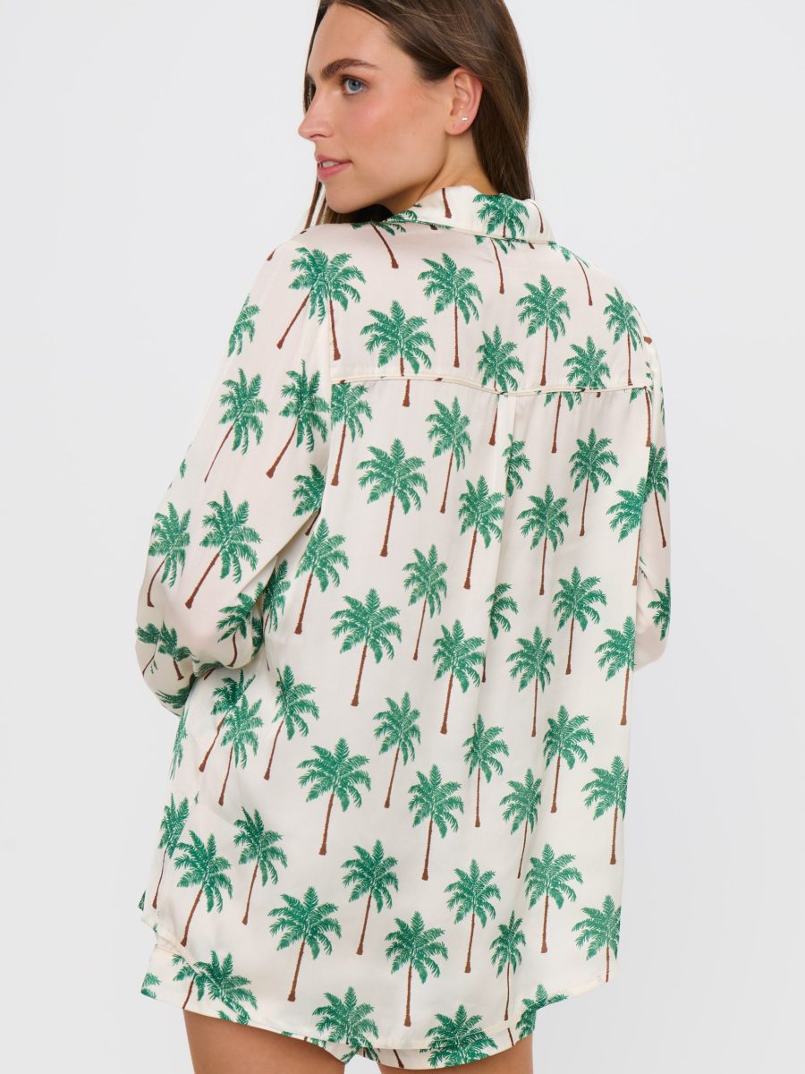 Favorite PJ Set ~ Palm Tree Silky