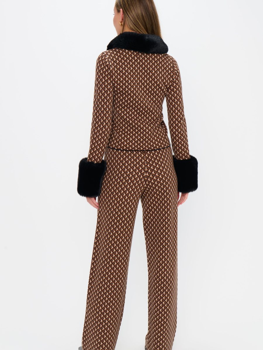 Zermatt Sweater Pant ~ Carmel Geo Knit