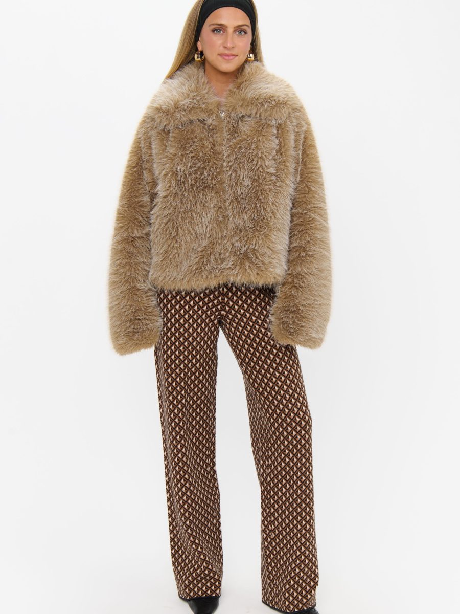 Zermatt Sweater Pant ~ Carmel Geo Knit