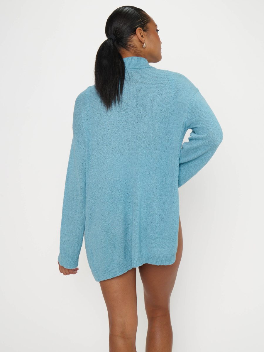 Sonny Sweater ~ Blue Lagoon Knit