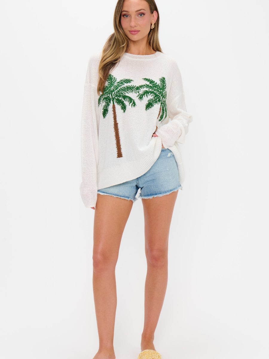 Woodsy Sweater ~ Palm Tree Graphic Knit