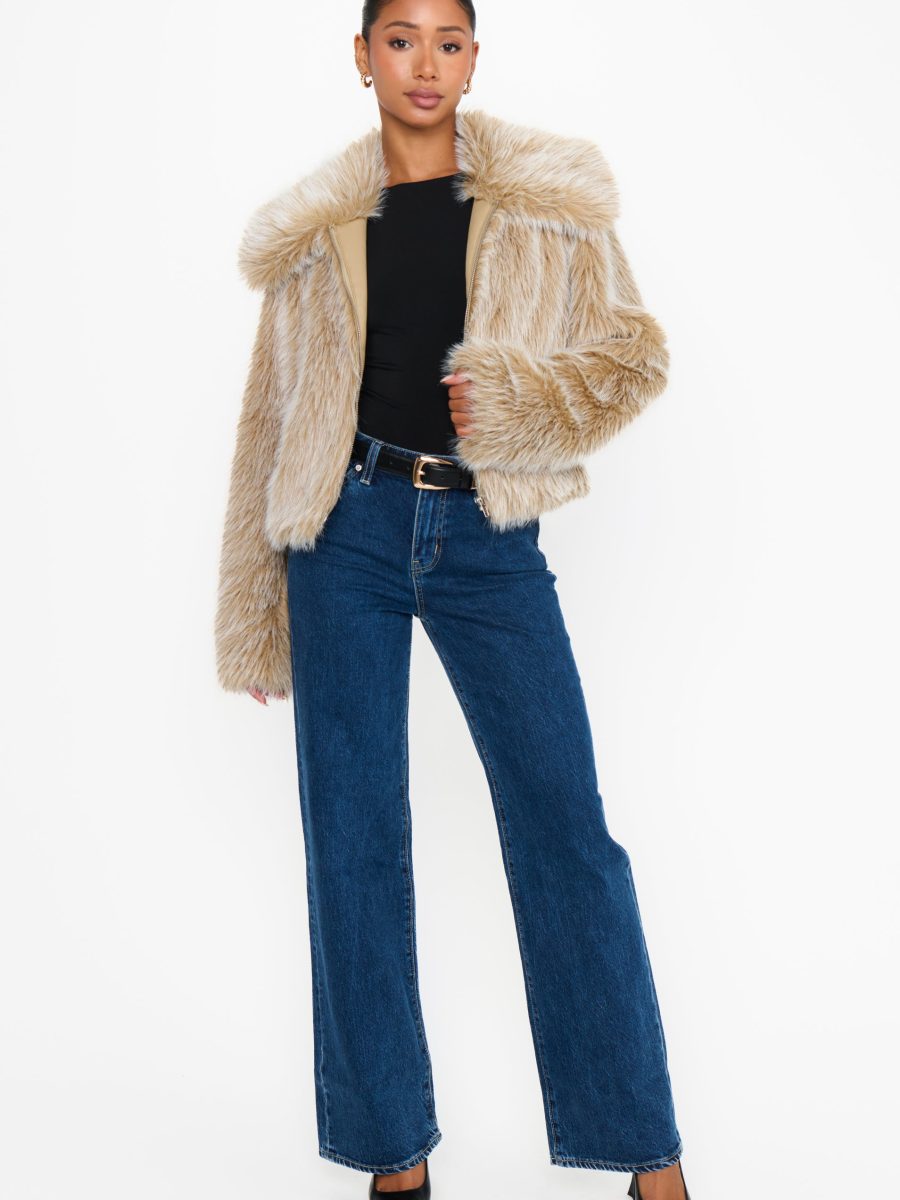 Park City Jacket ~ Cedar Brown Faux Fur