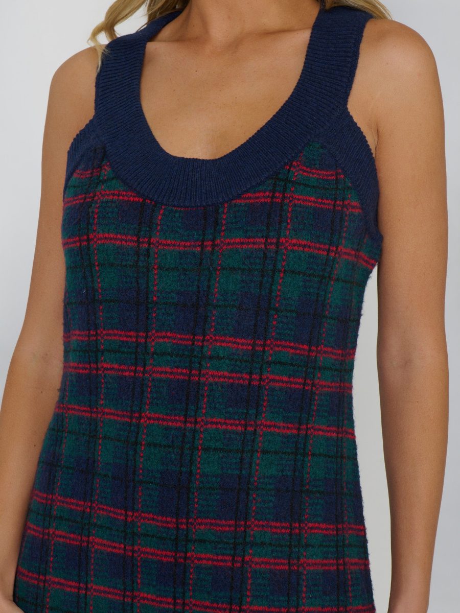 Sutton Sweater Dress ~ Windsor Plaid Knit