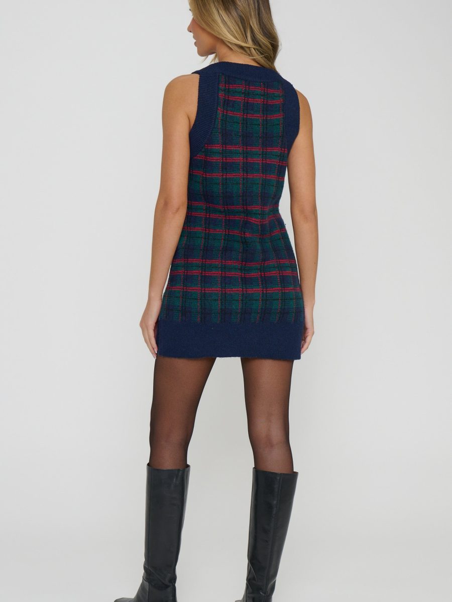 Sutton Sweater Dress ~ Windsor Plaid Knit
