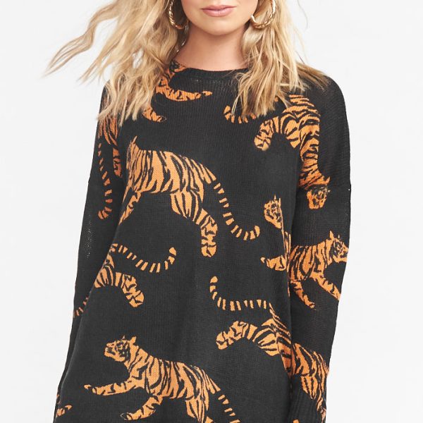 Tossed Tiger Knit