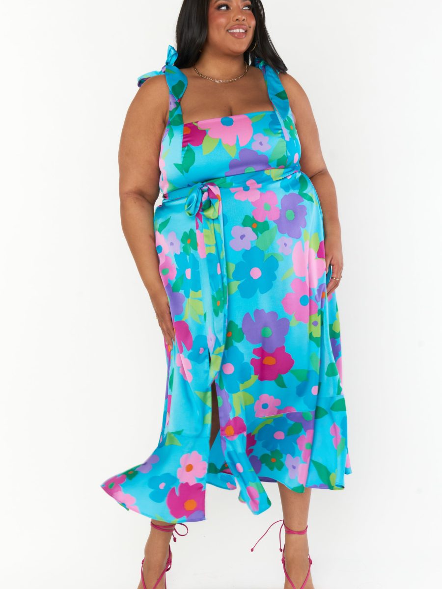Garden Midi Dress ~ Multi Piccadilly Floral