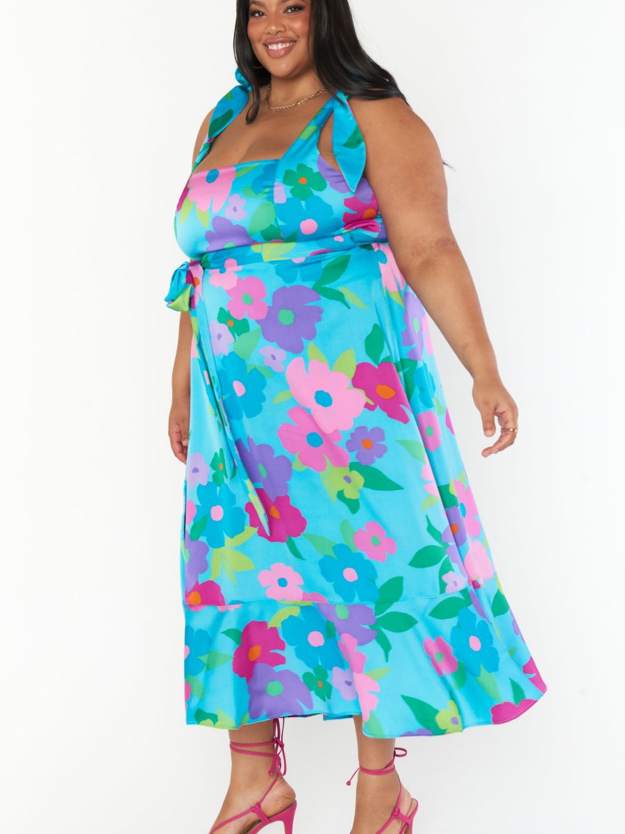 Garden Midi Dress ~ Multi Piccadilly Floral