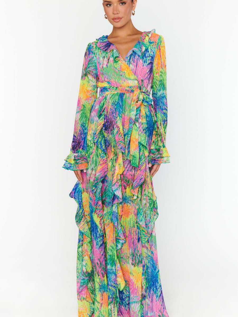 Jenny Ruffle Maxi Dress ~ Everhart Palms