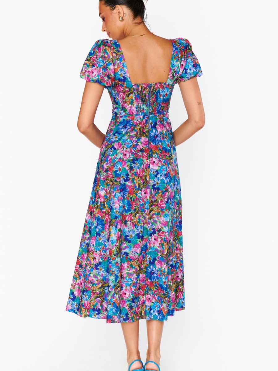 Mia Midi Dress ~ Painterly Meadows