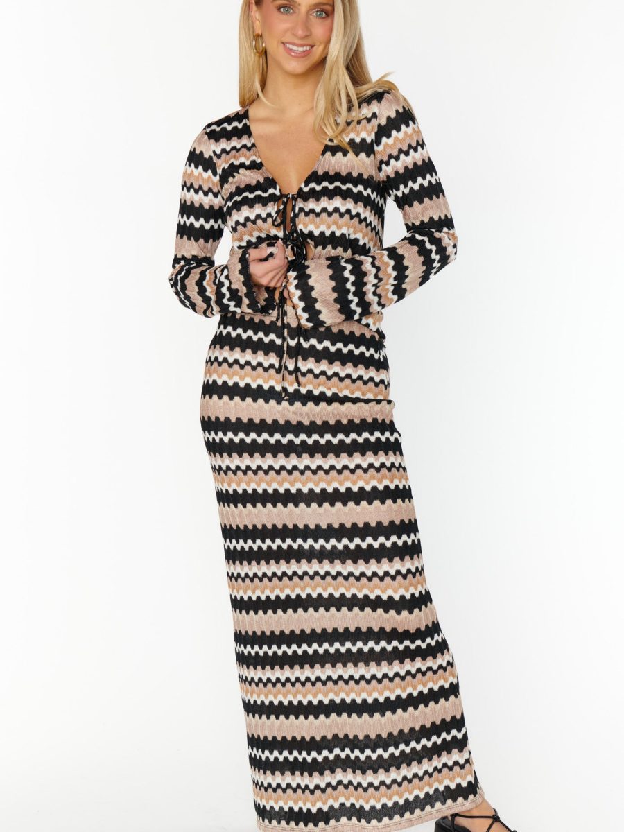 Saturday Skirt ~ Neutral Groovy Knit
