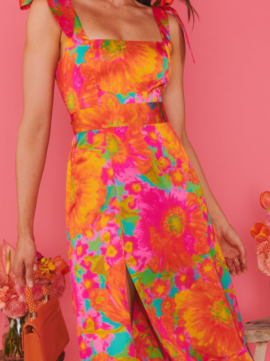 Garden Midi Dress ~ Miss Malibu