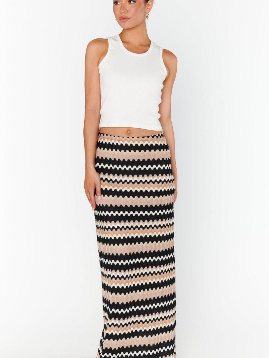 Saturday Skirt ~ Neutral Groovy Knit