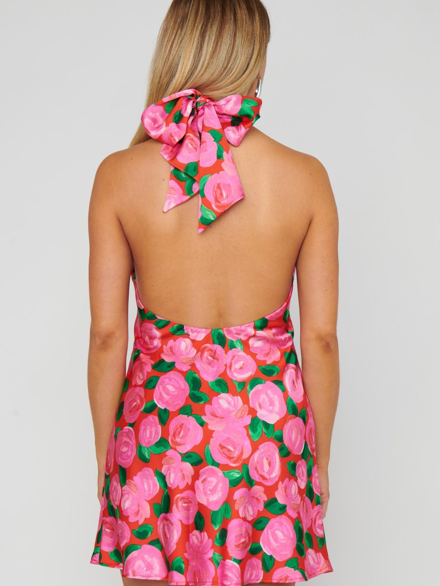 Jasmine Tie Mini Dress ~ Rosie Blooms