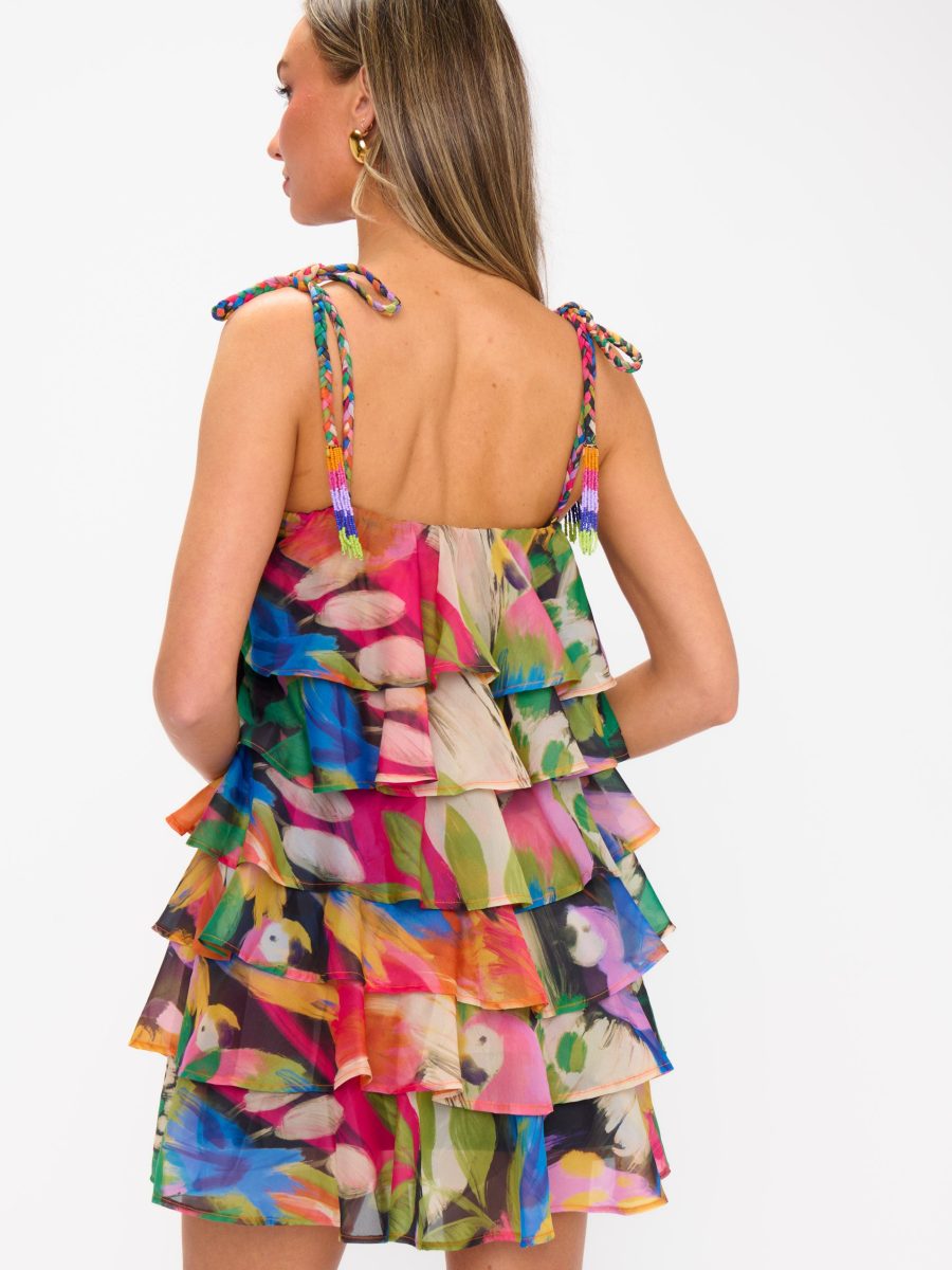 Rowen Ruffle Dress ~ Midnight in Rio