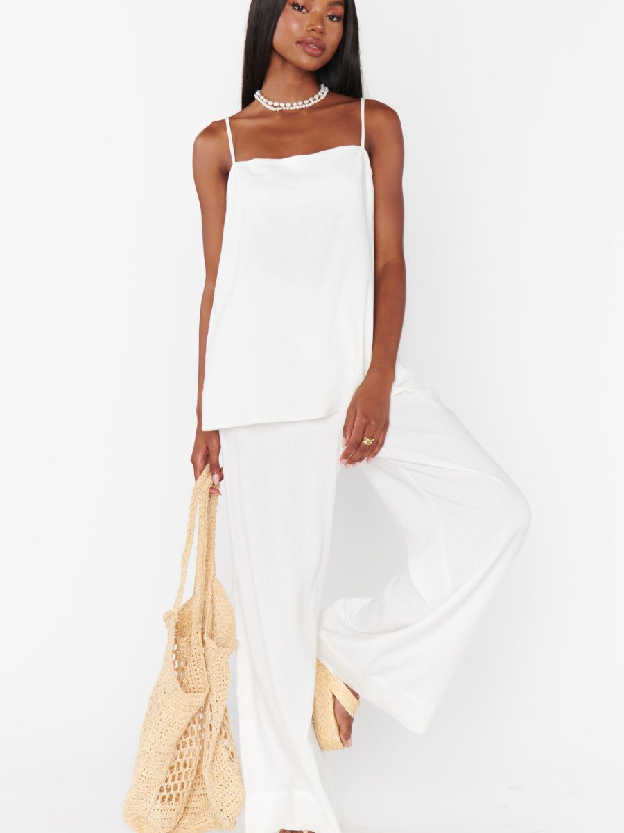 Hayes Trouser ~ White Linen