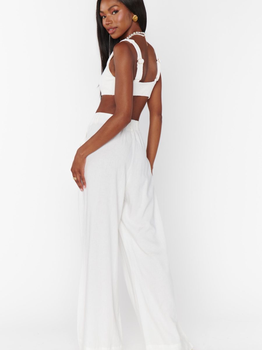 Hayes Trouser ~ White Linen