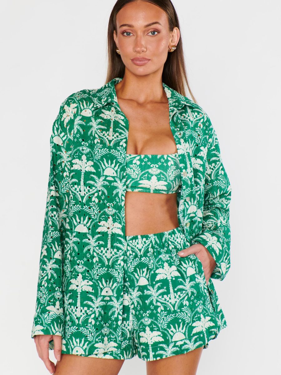 Hendrix Dolphin Shorts ~ Tiki Palms