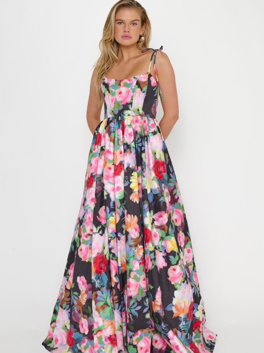 Juliet Maxi Dress ~ Moonlit Garden Gala Taffeta
