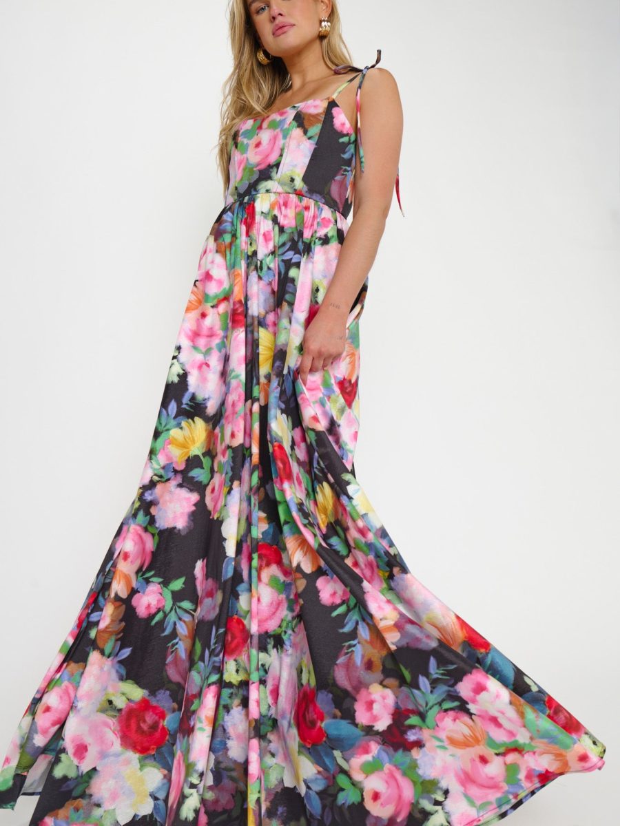 Juliet Maxi Dress ~ Moonlit Garden Gala Taffeta