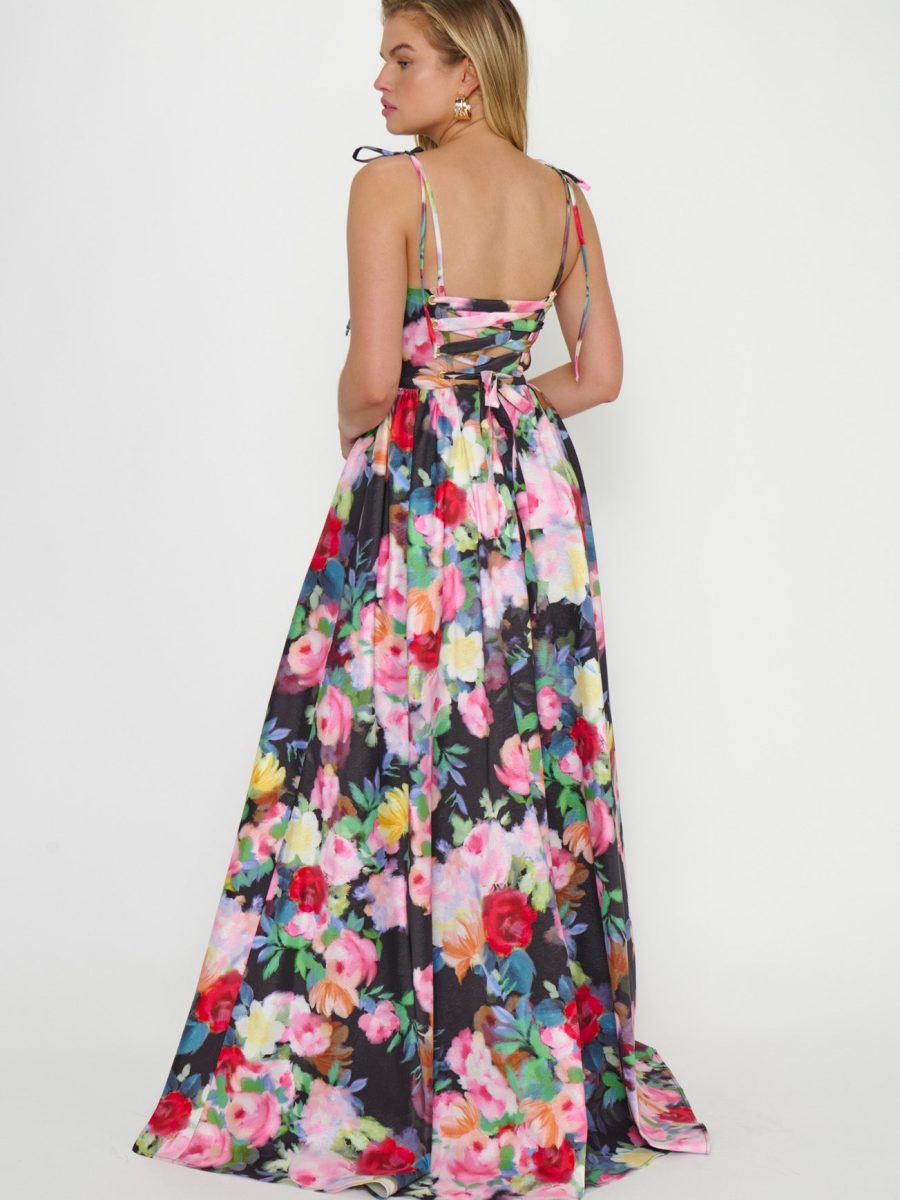 Juliet Maxi Dress ~ Moonlit Garden Gala Taffeta