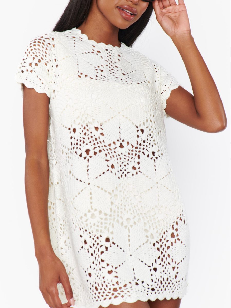 Cleo Coverup ~ Salty Floral Crochet