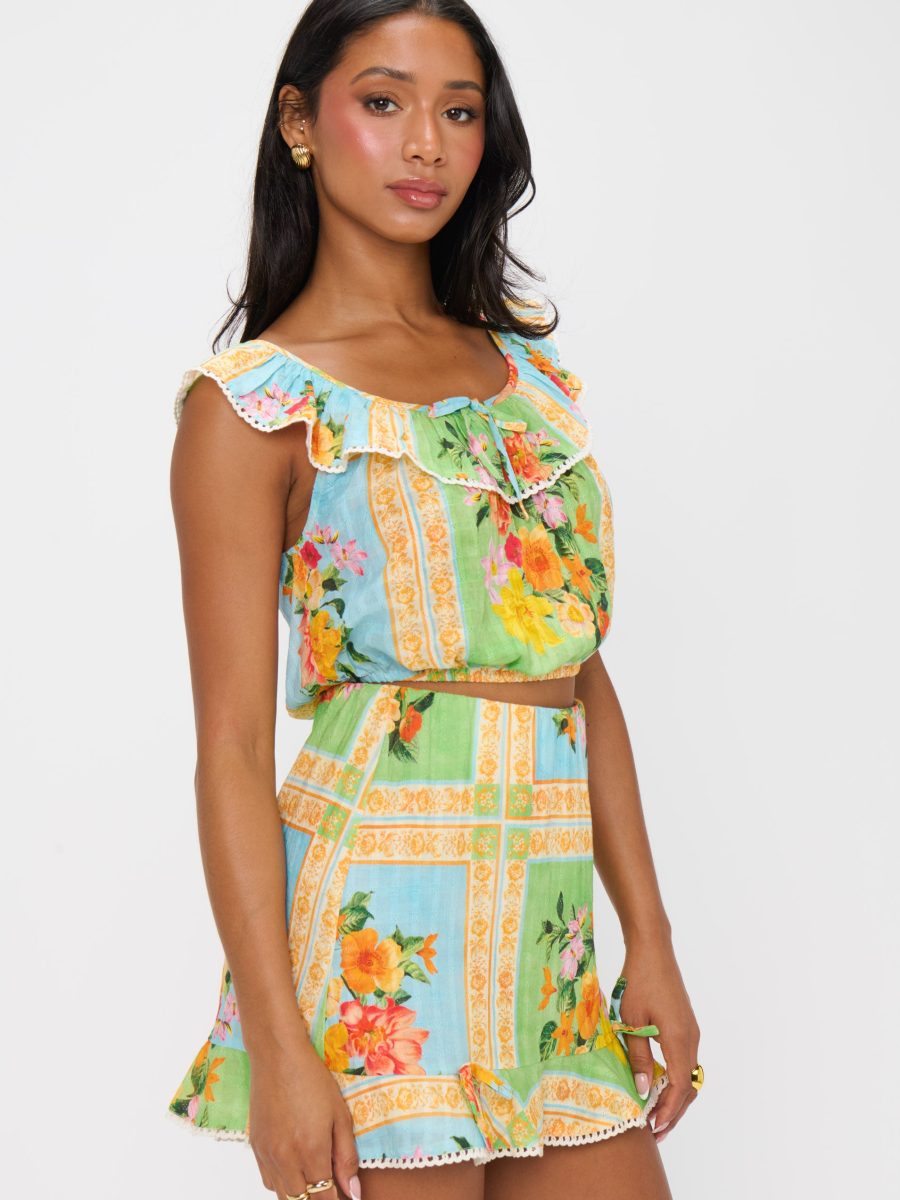 All Night Ruffle Skort ~ Country Bouquet