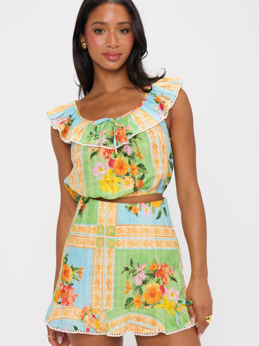 All Night Ruffle Skort ~ Country Bouquet