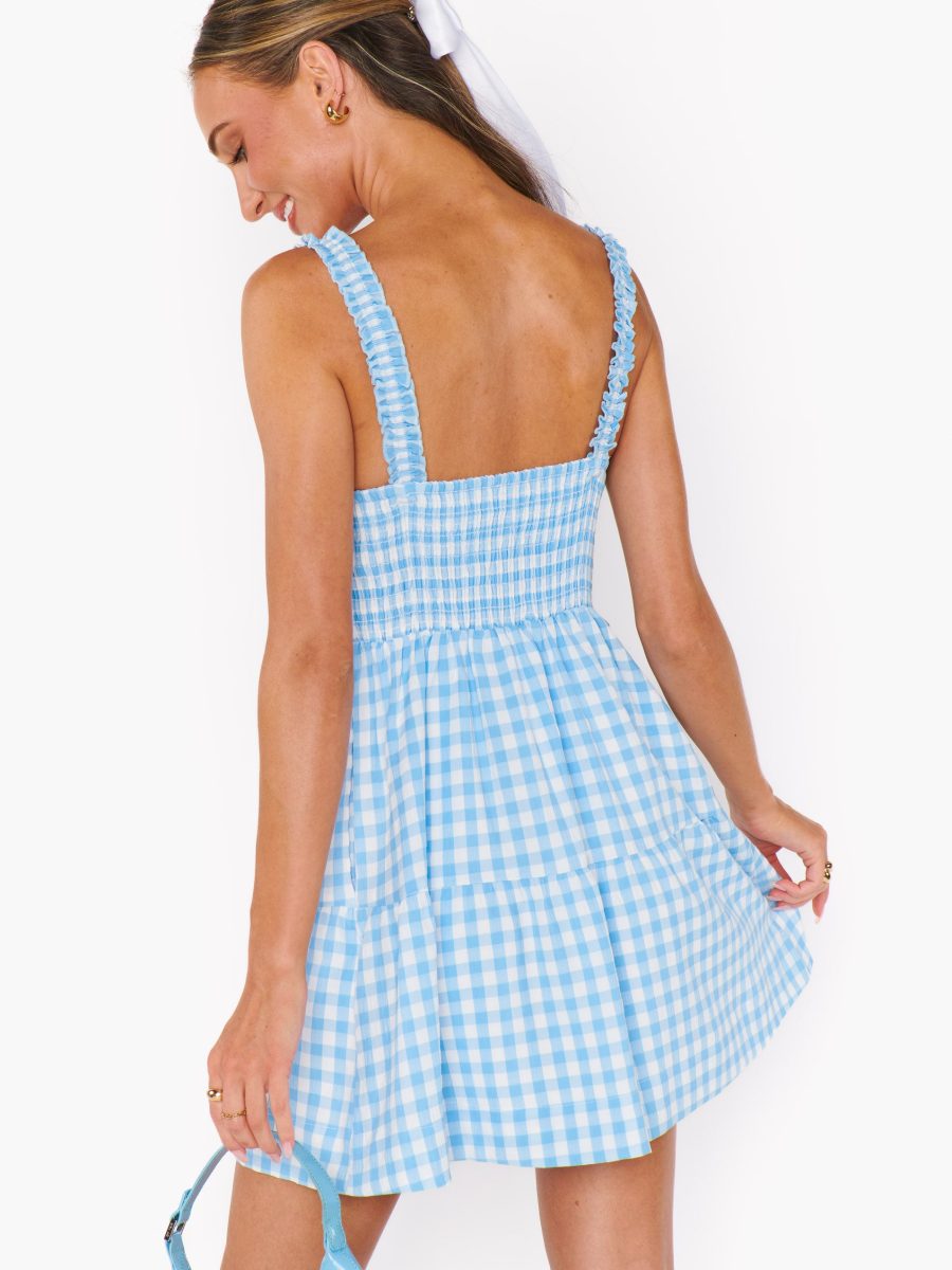 Rosie Mini Dress ~ Blue Cottage Gingham