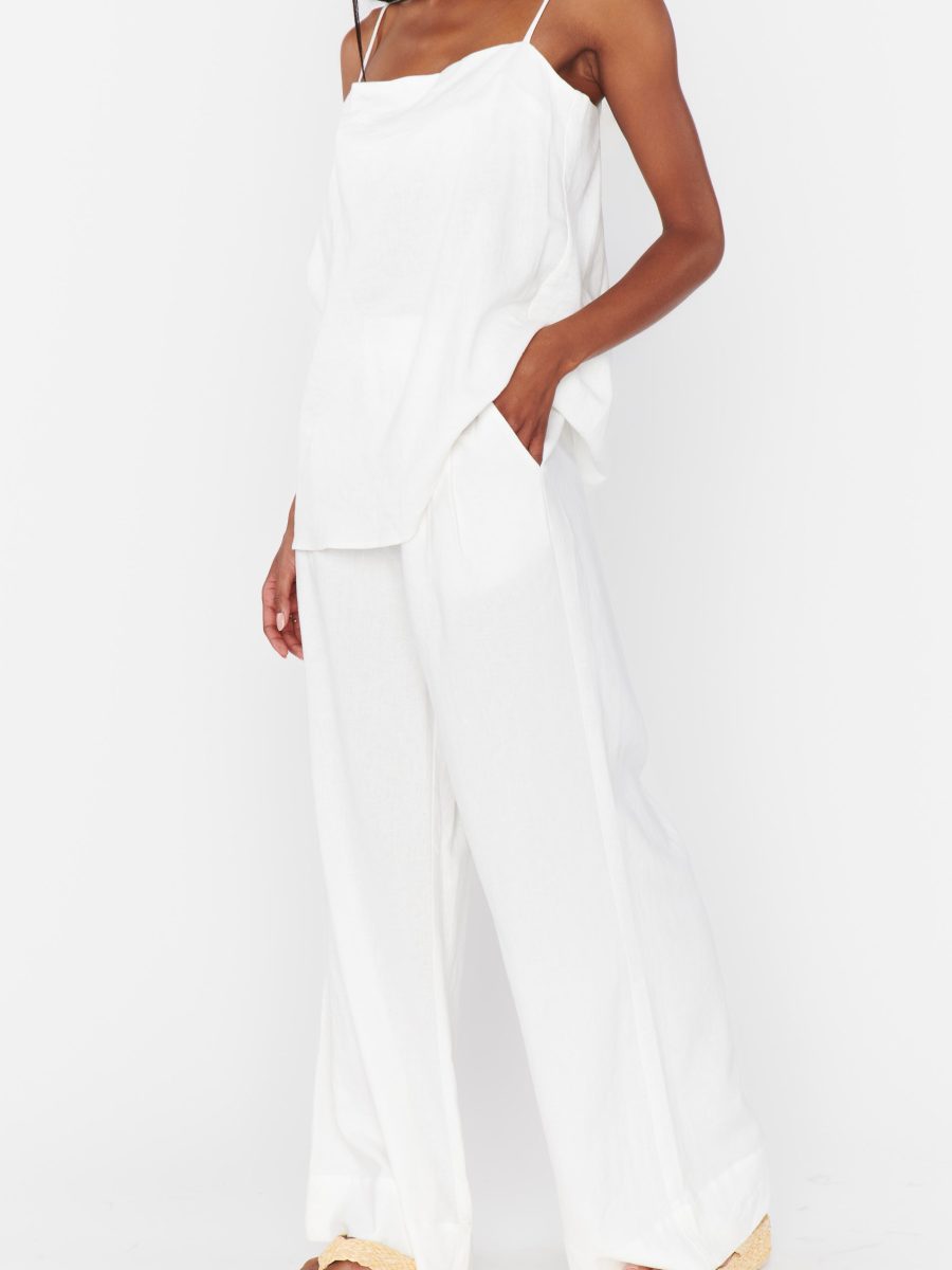 Hayes Trouser ~ White Linen