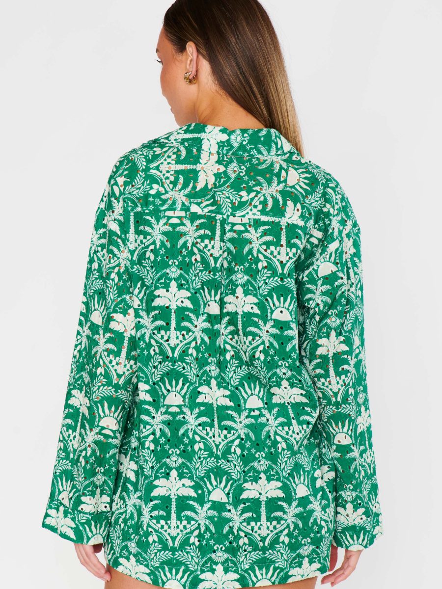 Carry On Button Down ~ Tiki Palms