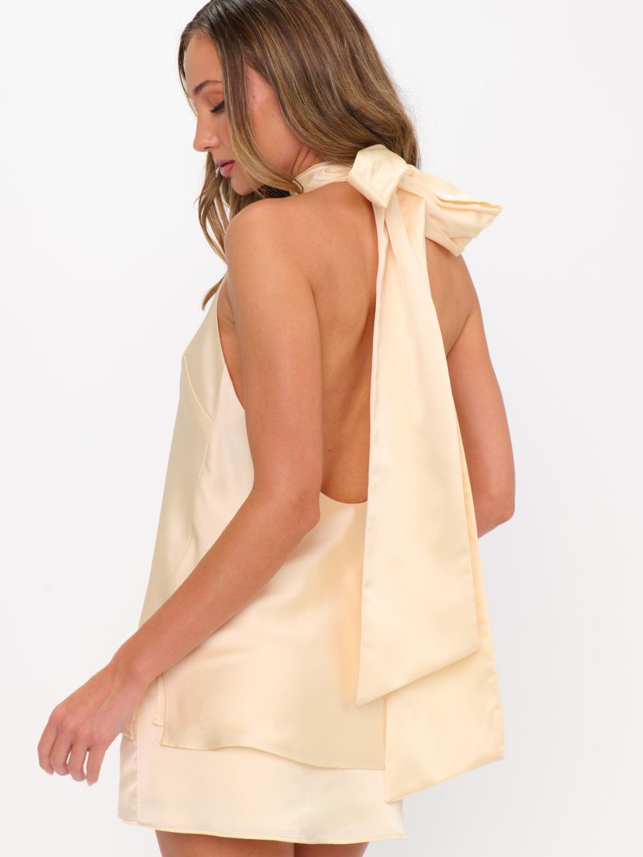 Lisa Top ~ Buttercream Luxe Satin