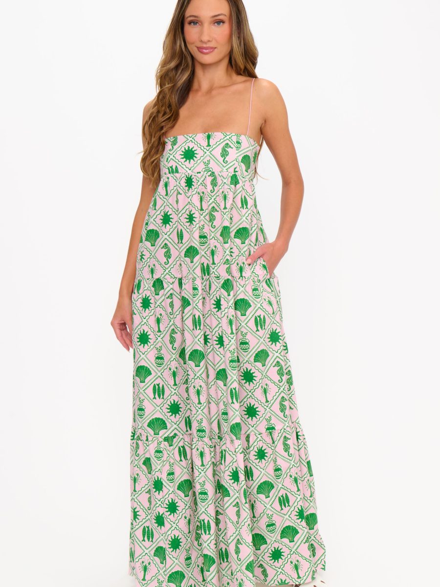 Long Weekend Maxi Dress ~ Coastal Collage