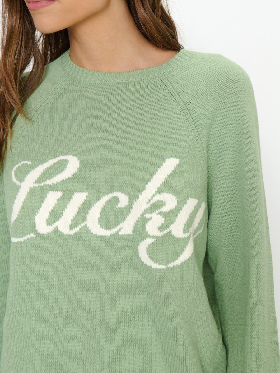 Off Duty Sweater ~ Lucky Graphic Knit