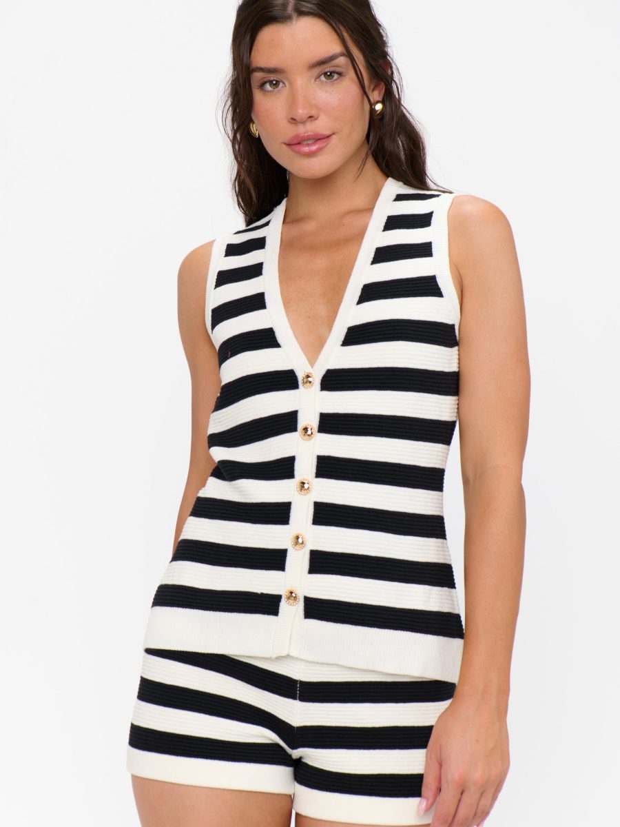 Devin Shorts ~ Island Noir Stripe
