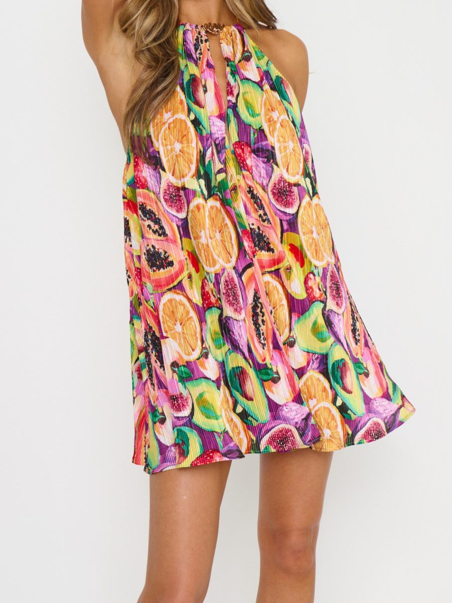 Lucille Mini Dress ~ Fruit Slices