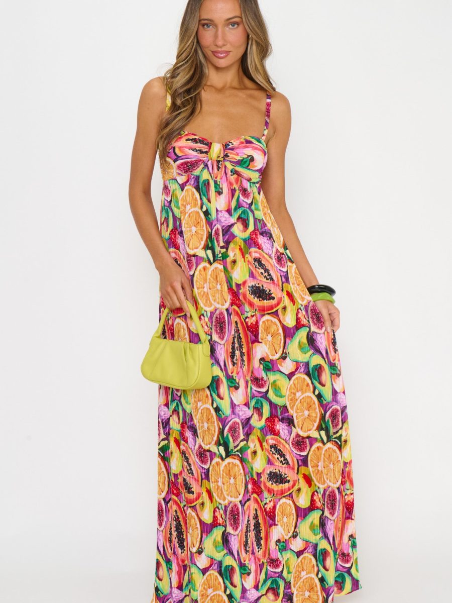 Kaya Maxi Dress ~ Fruit Slices
