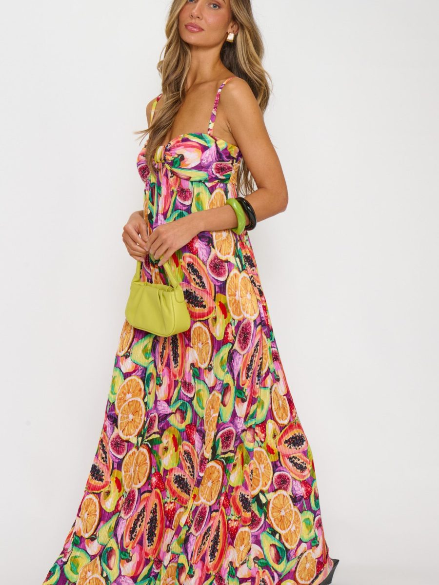 Kaya Maxi Dress ~ Fruit Slices