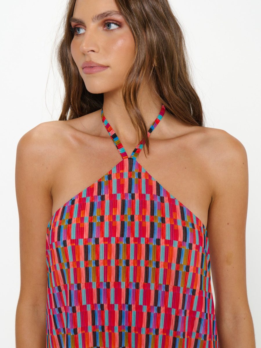 Claudia Maxi Dress ~ Cabo Crush Geo