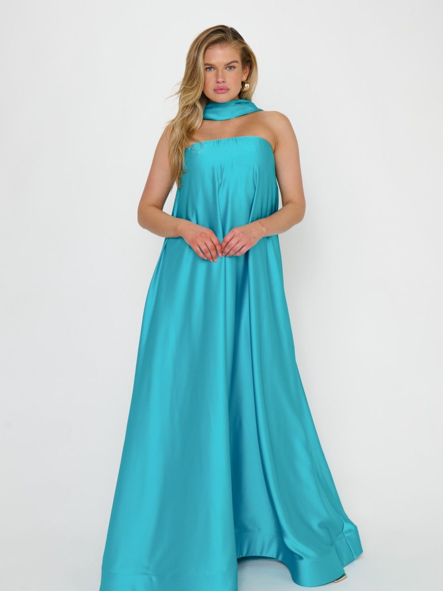 Teal Luxe Satin