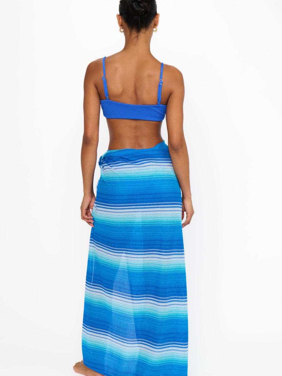 Long Leyla Sarong ~ Seabreeze Stripe Knit