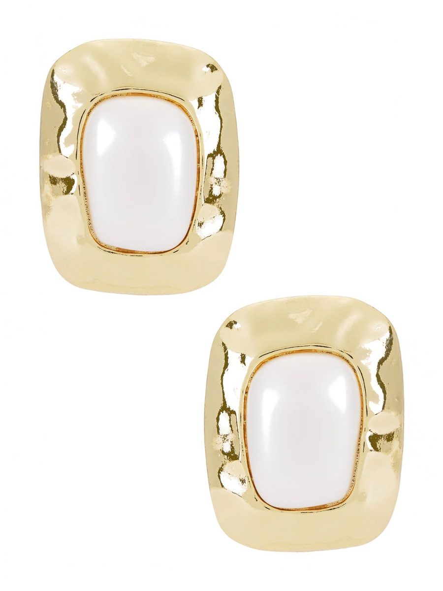 Petit Moments Giovana Earrings ~ Pearl/Gold