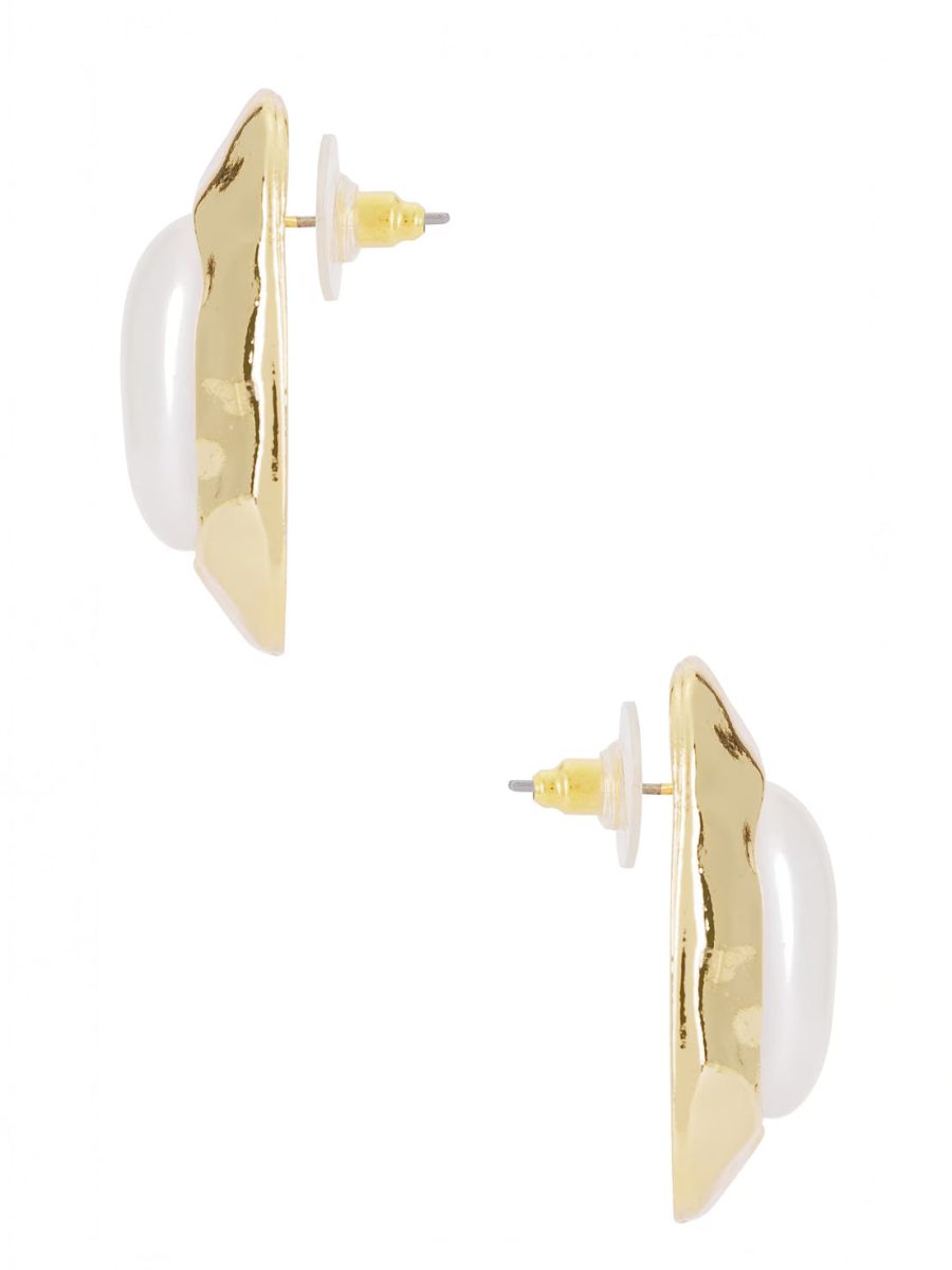 Petit Moments Giovana Earrings ~ Pearl/Gold