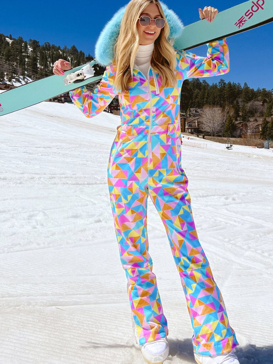 Snow Bunny Ski Suit ~ Triangle Geo