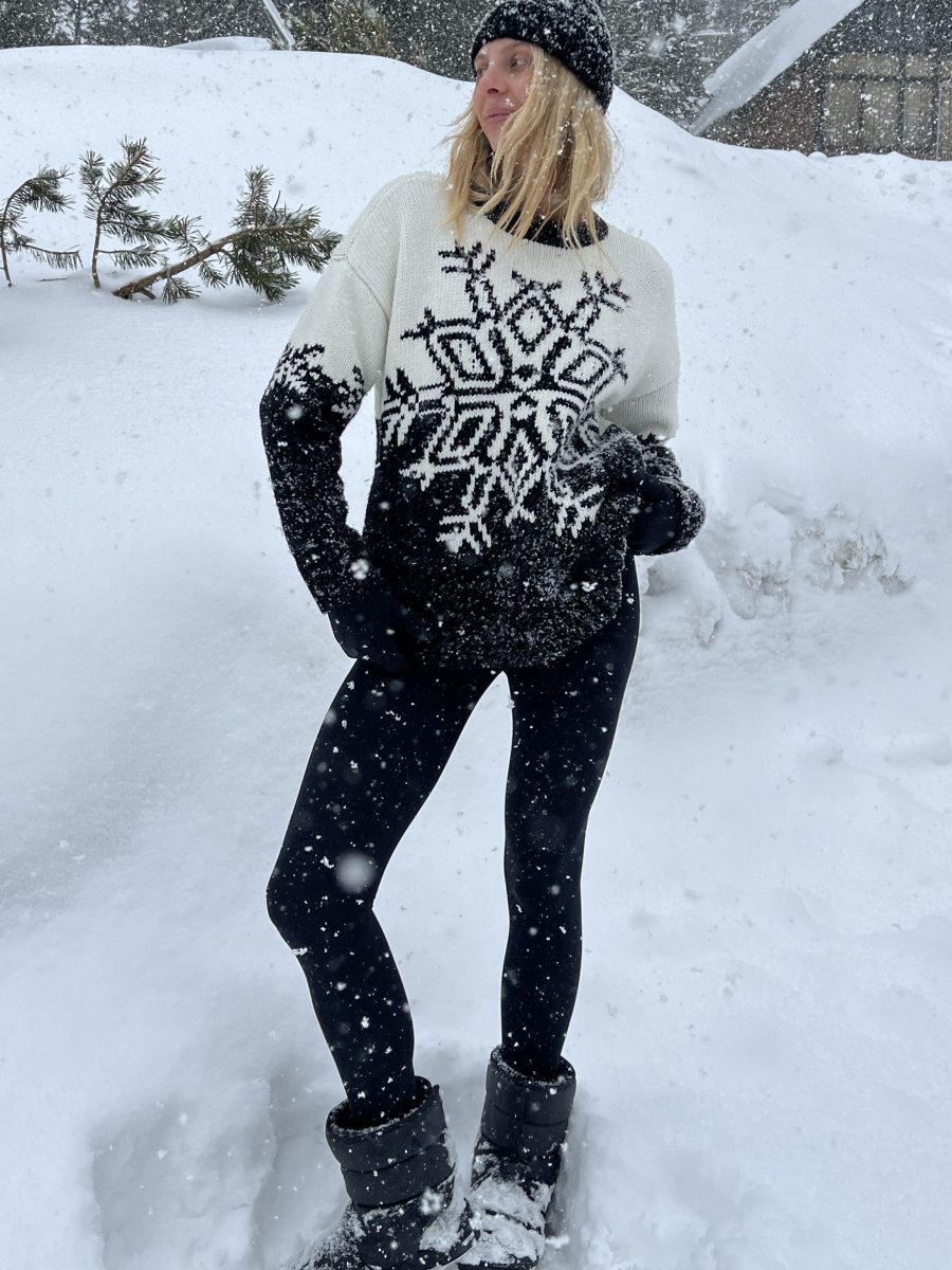 Stowe Sweater ~ Snowflake Knit